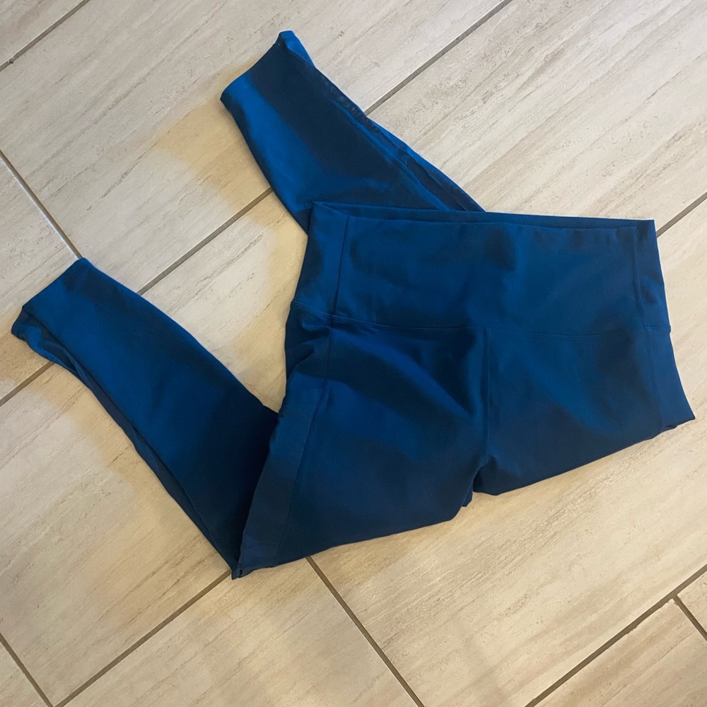 Fabletics PowerHold Teal Blue Leggings XL